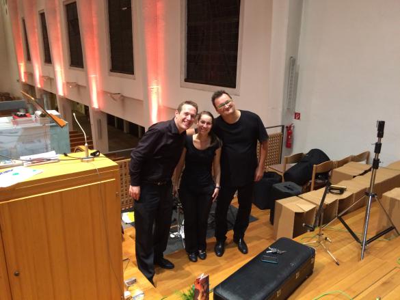Daniel Schwenger (Percussion), Prof. Camille Déruelle aus Paris (Orgel), Johannes Groß (Saxofon)